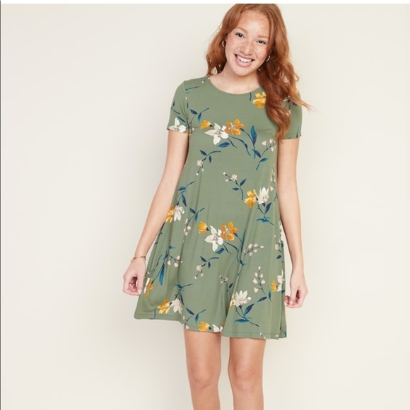 old navy olive green dress